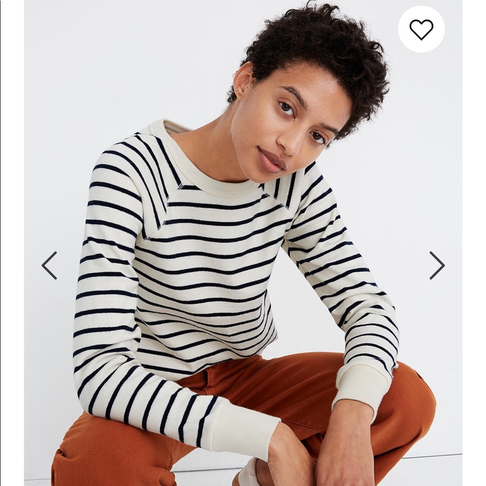 Madewell Luxe Raglan Sweatshirt XXS